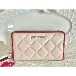 Betsey Johnson Quilted Zip Wallet